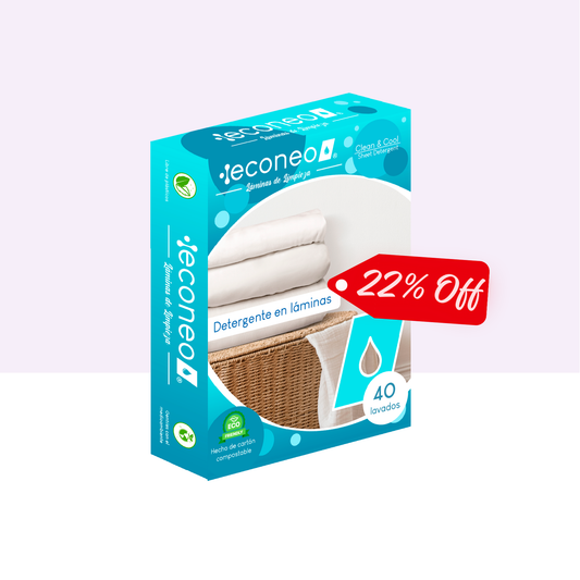 Detergente en láminas para ropa – Econeo - 40 LAMINAS