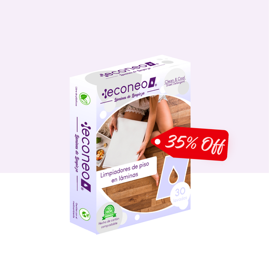 Láminas Limpiadoras Econeo para Pisos - 30 LAMINAS